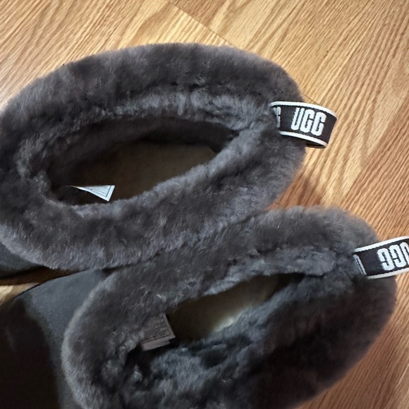 UGG Charcoal Fur-Lined Boots - Picture 4 of 12
